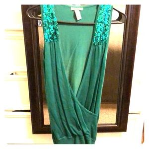 Forever-Forest Green Top Size M